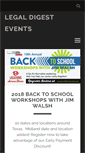 Mobile Screenshot of legaldigestevents.com